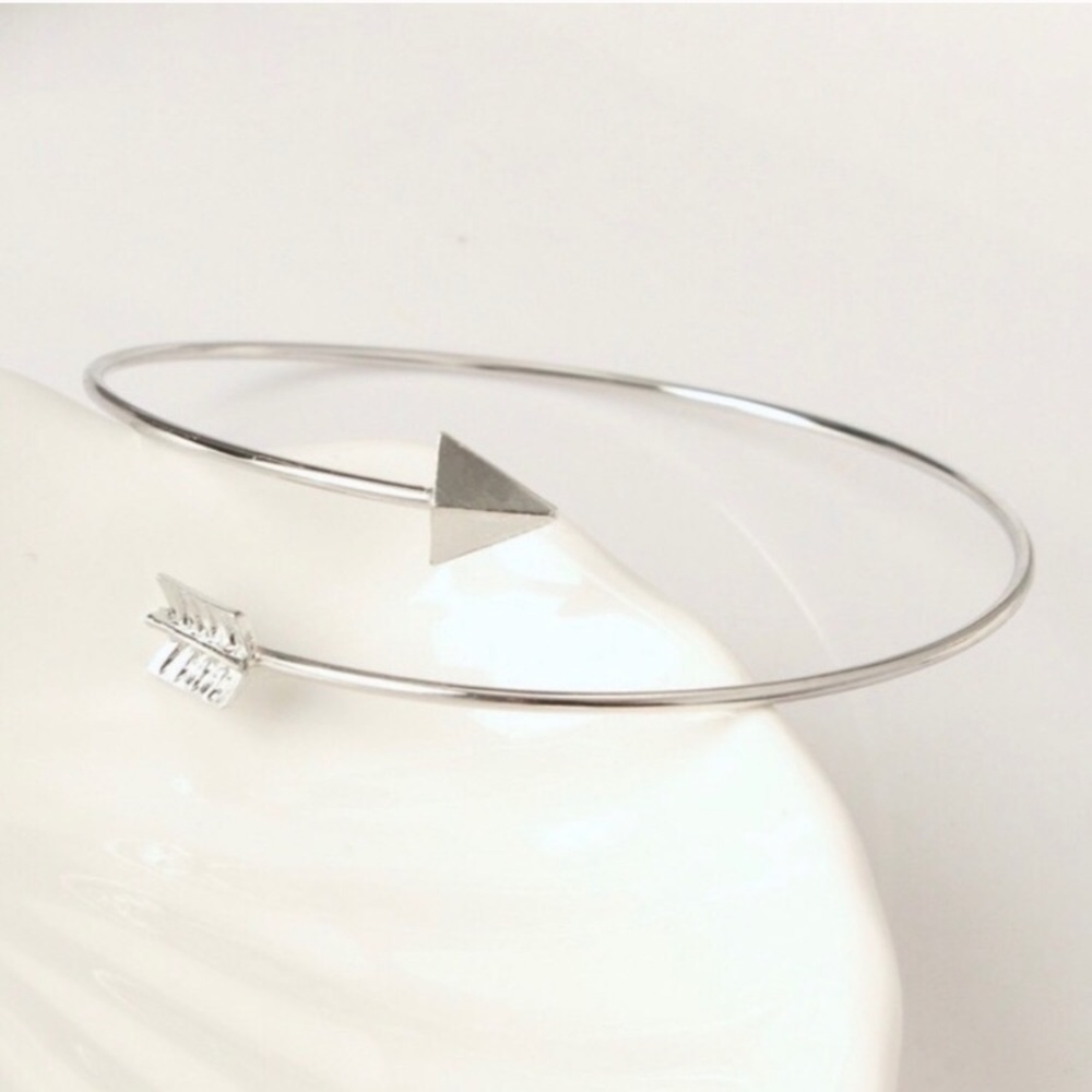 Silver arrow wrap bangle - Picture 2 of 4
